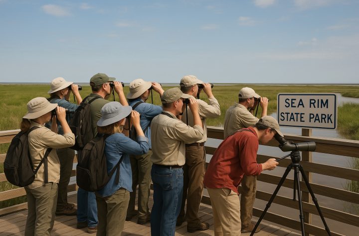 Texas Birders at Sea Rim State Park
