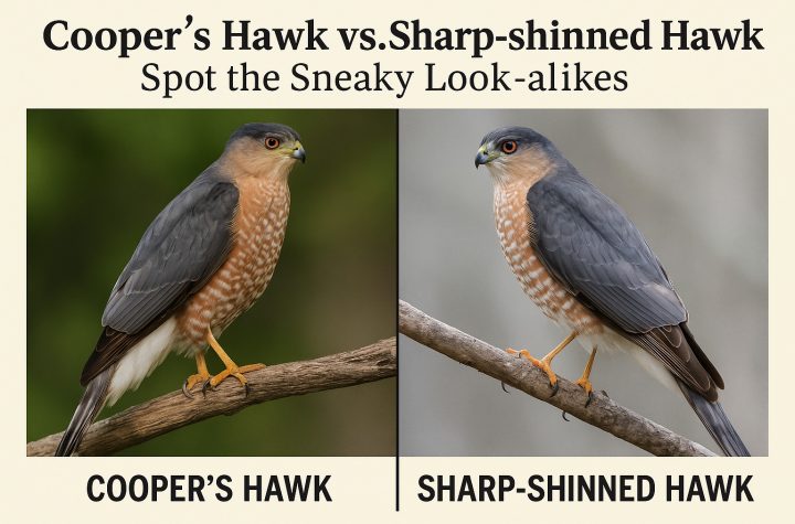 How to tell a Cooper from a Sharp-shinned Hawk