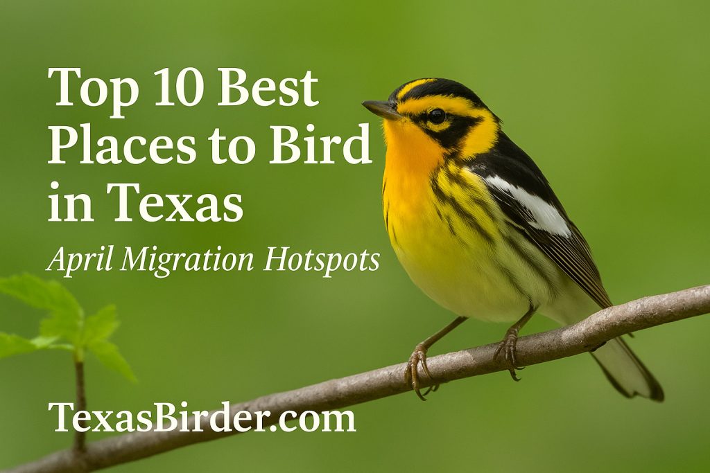 Best Places to Bird in Texas During April; TexasBirder.com