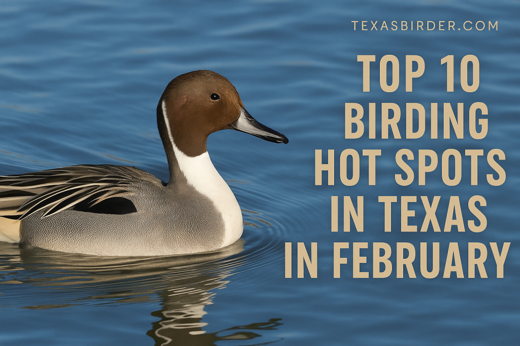 Best Places to Bird in Texas During Febuary; TexasBirder.com