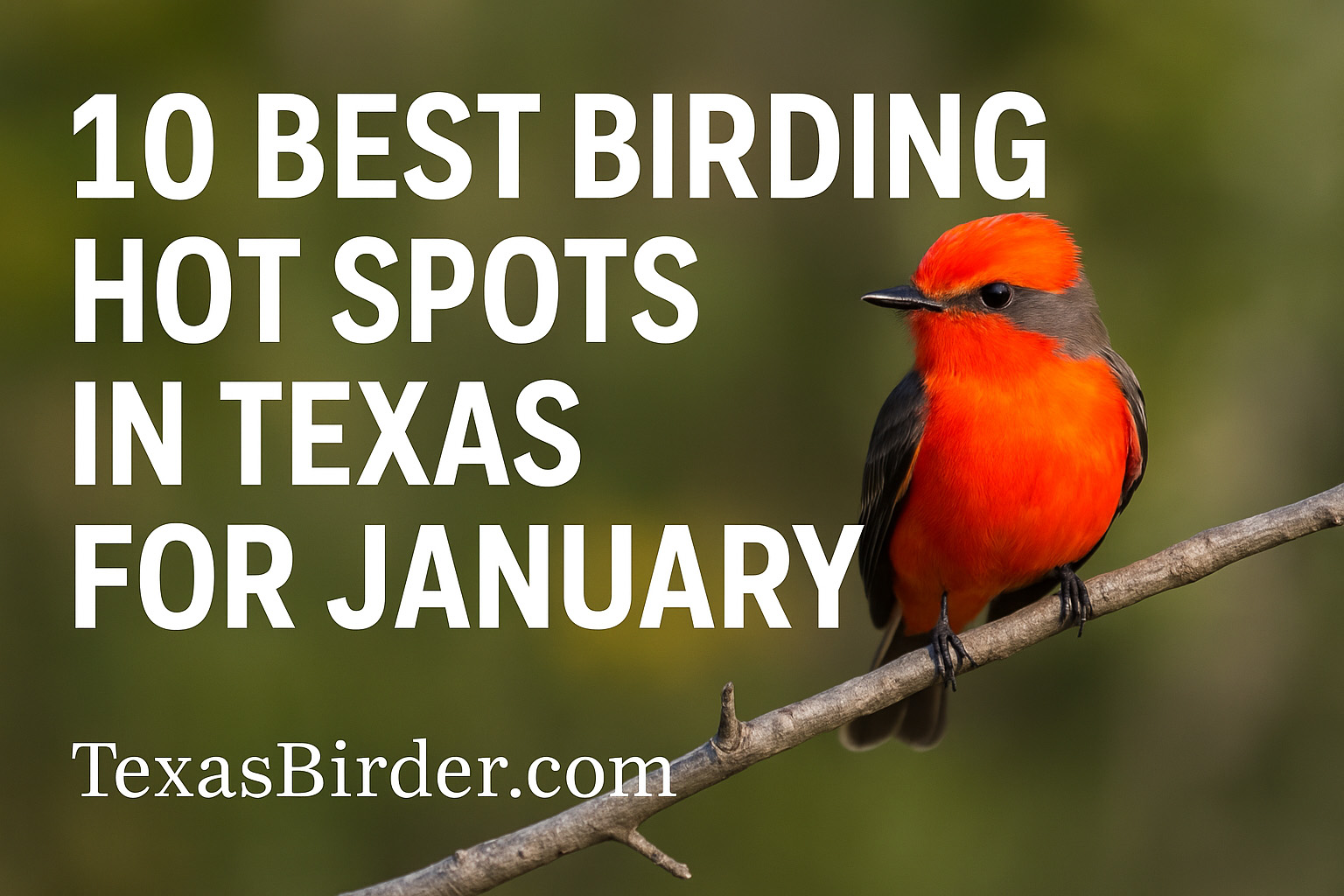Best Places to Bird in Texas During January; TexasBirder.com