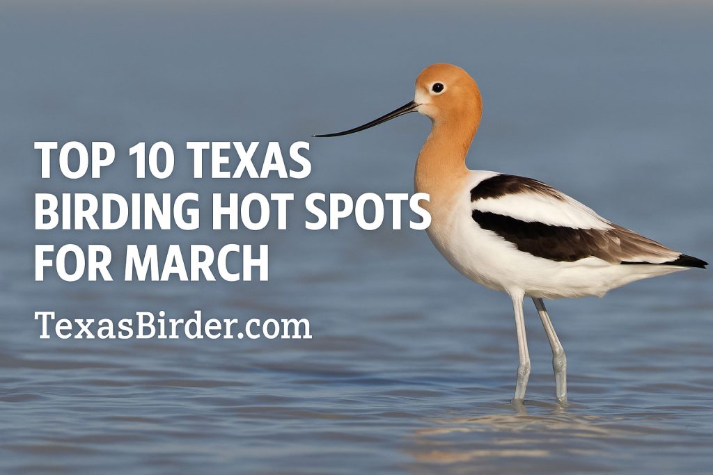 Best Places to Bird in Texas During March; TexasBirder.com