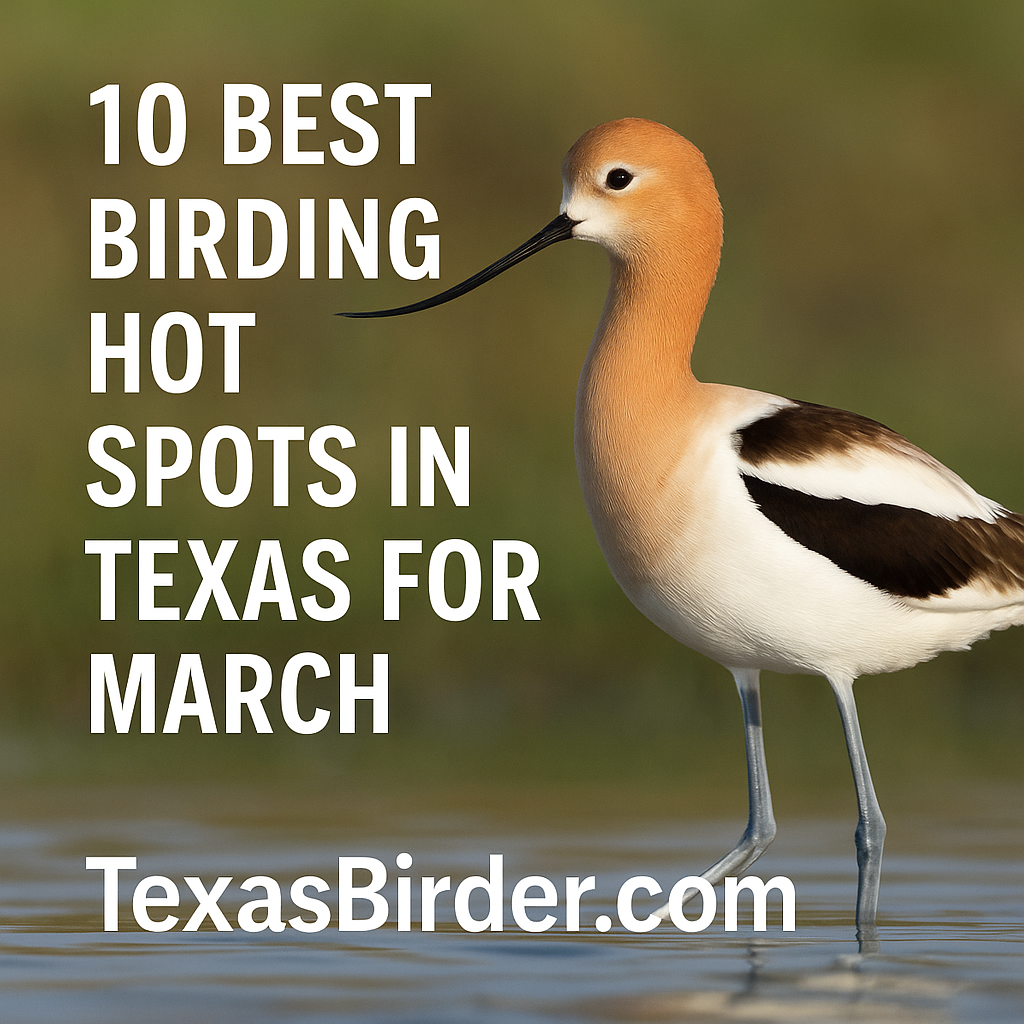 Best Places to Bird in Texas During March; TexasBirder.com
