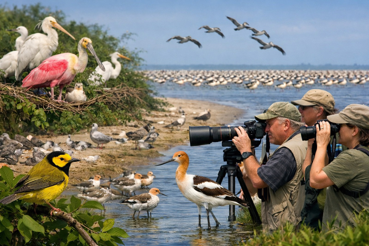 The Ultimate 2026 2-Day High Island Birding Guide 7 High Island Bird Migration, Trip to High Island for bird migration, Hooks Woods, Boy Scout Woods, Smith Oaks rookery, Sabine Woods