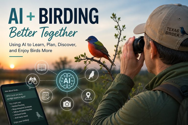 AI plus birding is a great combination. Artifical Intelligence can make you a better birder - Texas Birder