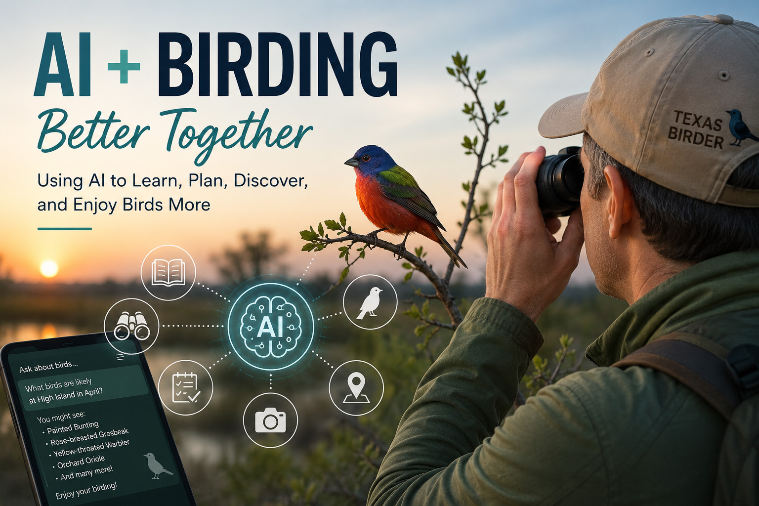 AI plus birding is a great combination. Artifical Intelligence can make you a better birder - Texas Birder